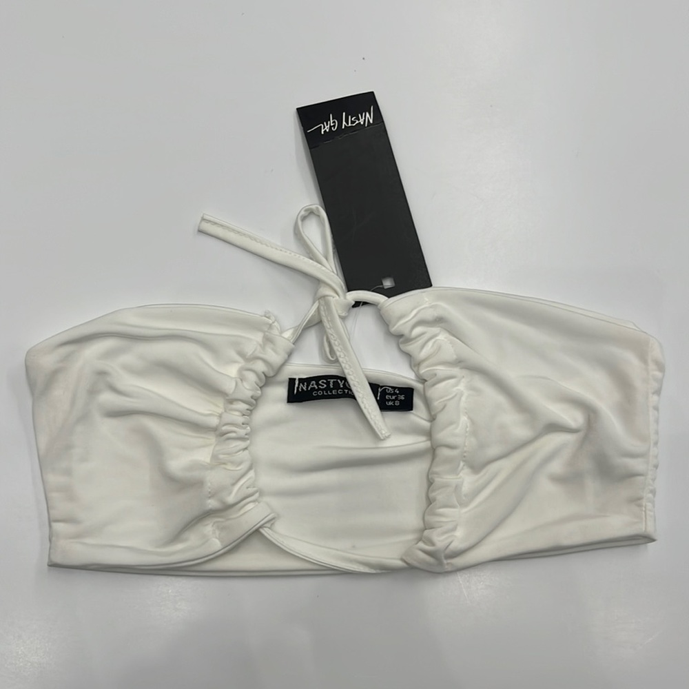 Nastygal Tie Front O Ring Bralet